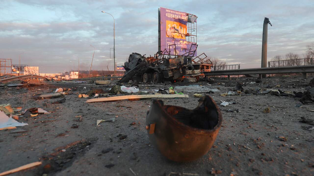 Beelden tonen de ravage na bombardementen in Oekraïense steden.