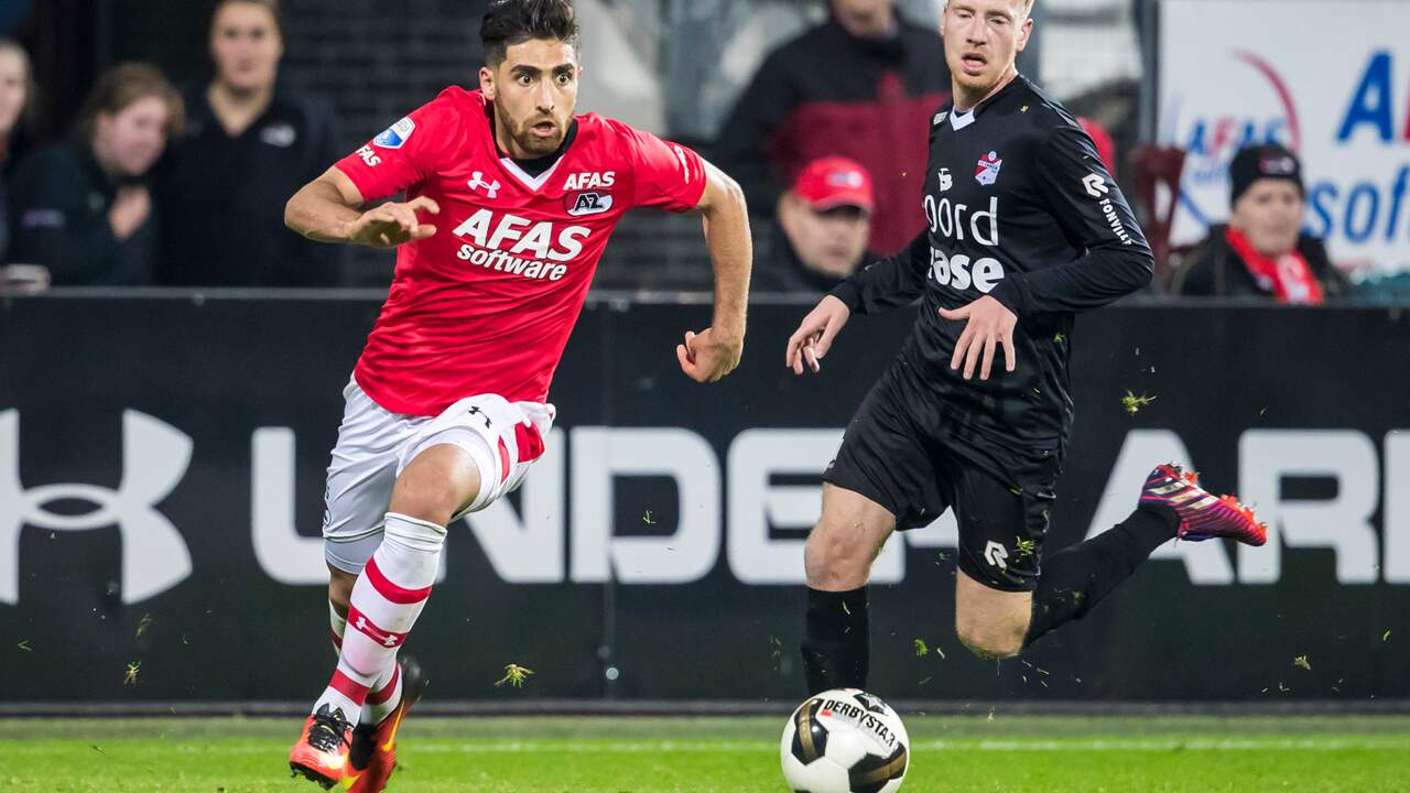Beeld uit video: Samenvatting AZ-FC Emmen (1-0)