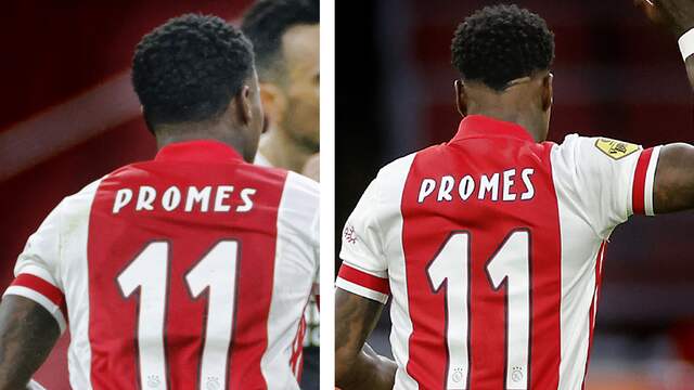 Het kapsel van Quincy Promes begin januari in de wedstrijd tegen PSV (links) en een week later tegen Feyenoord.