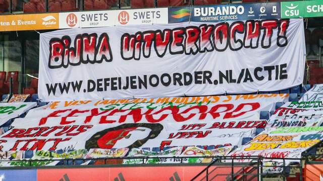 Feyenoord-spandoeken moeten weg uit Kuip wegens ...