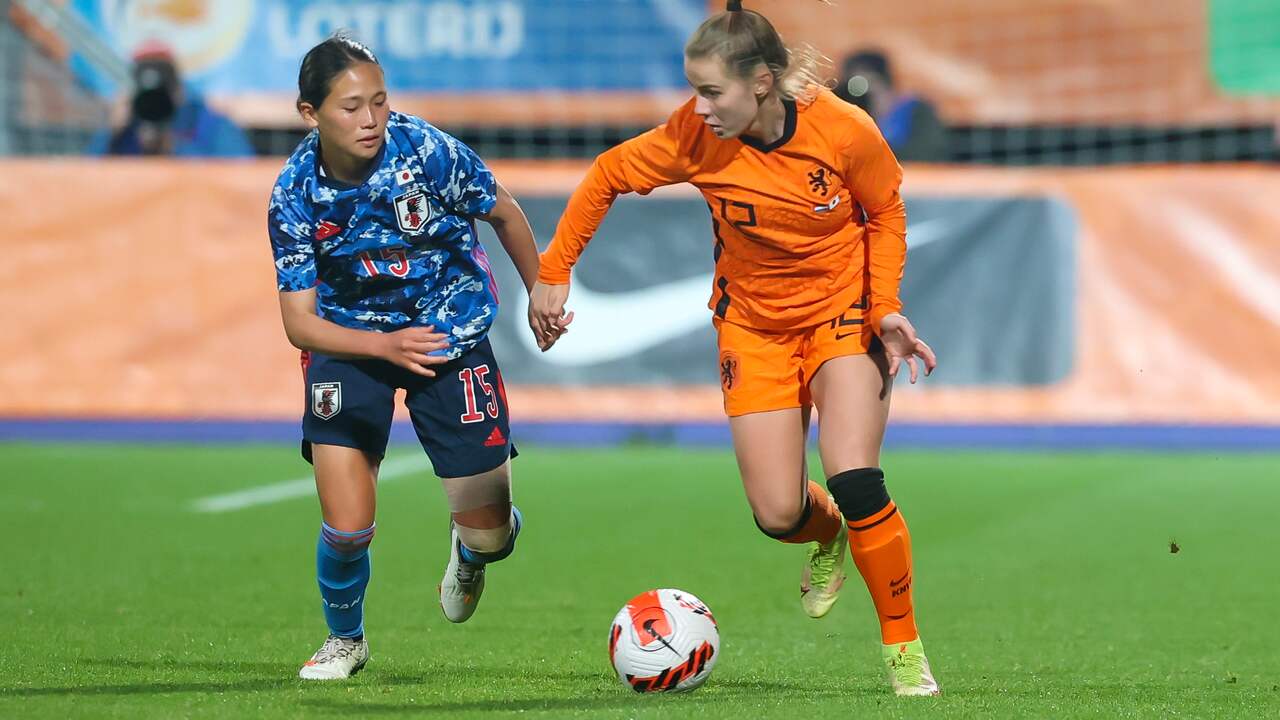 Victoria Pelova speelde de hele tweede helft bij Oranje.