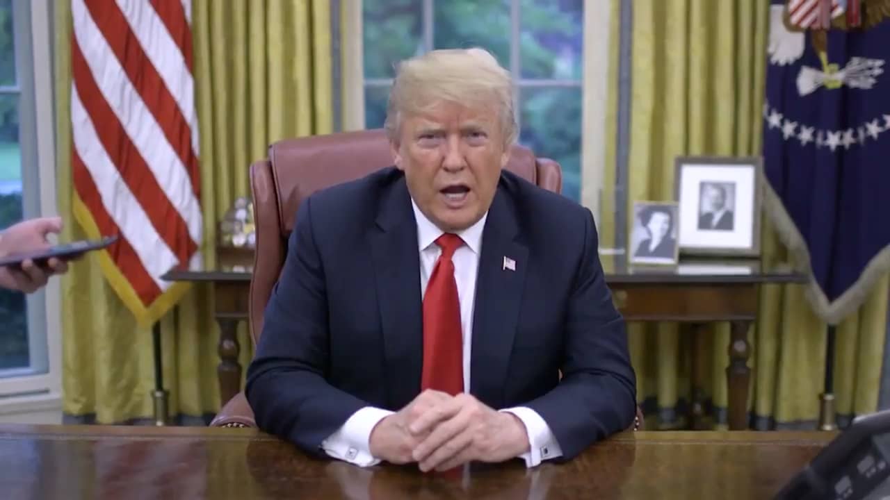 Beeld uit video: Trump doet populaire 'Yanny of Laurel'-test