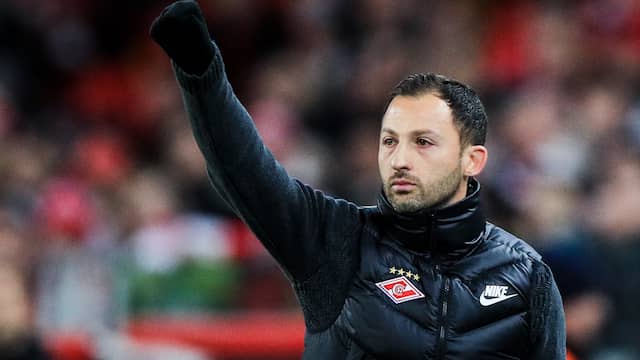 Spartak Moskou-coach Domenico Tedesco.