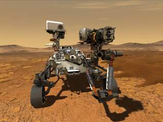 Marsrover graaft bodemmonsters op voor terugkeer naar aarde