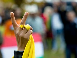 Koerden demonstreren in Den Haag tegen arrestaties in Turkije
