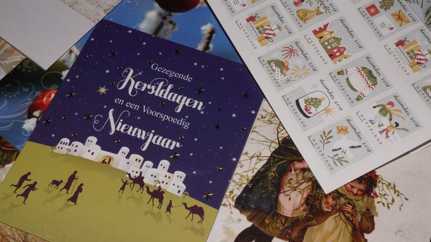 Foutje bij PostNL; sorteermachines herkennen kerstpostzegels niet