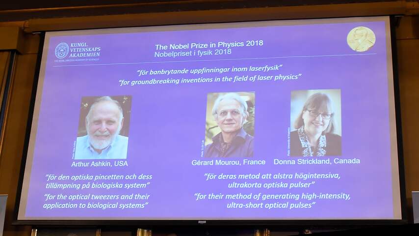 Nobelprijs Natuurkunde voor baanbrekend onderzoek laserfysica