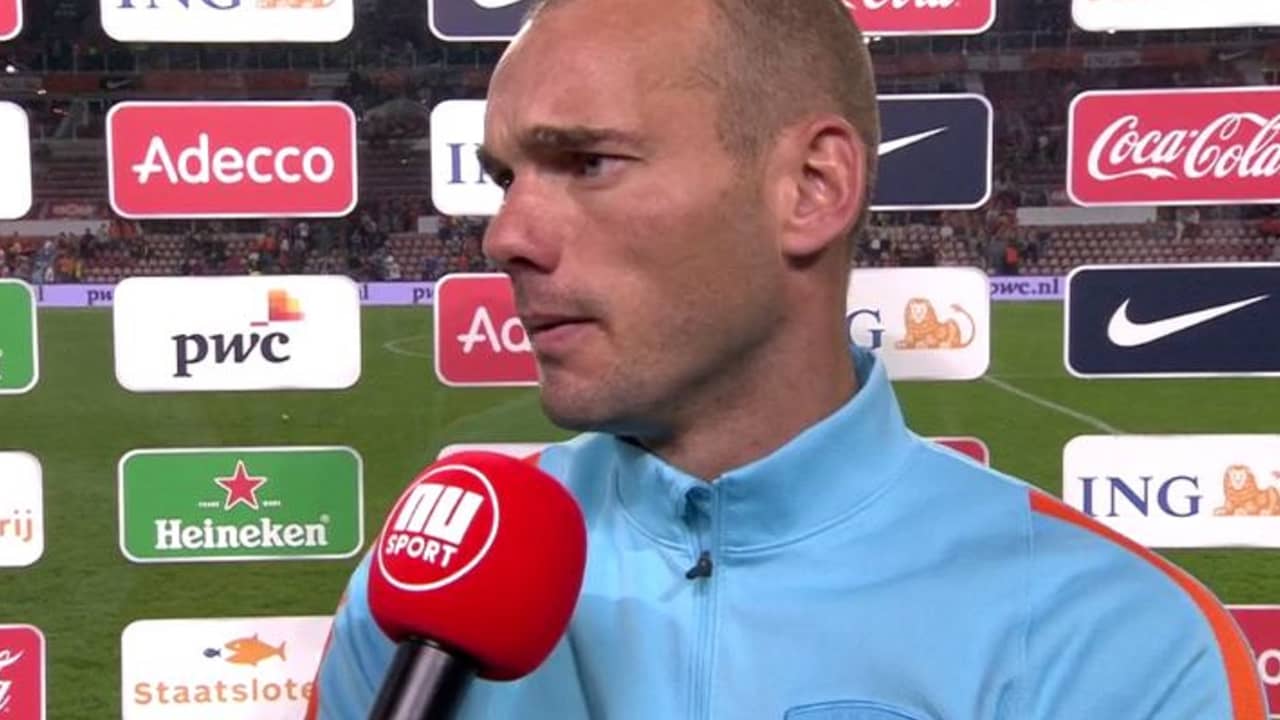 Beeld uit video: Sneijder: 'Hebben zege uit handen laten glippen'
