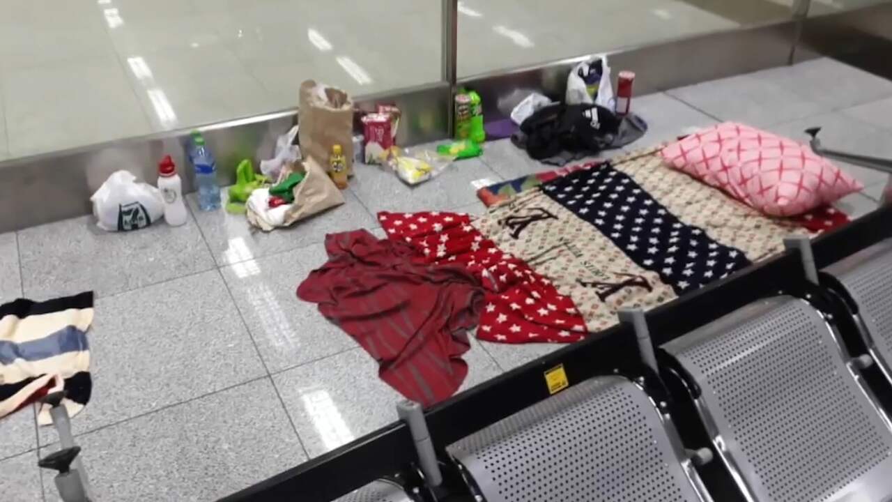 Beeld uit video: Toerist zit door coronavirus 110 dagen vast op Filipijns vliegveld