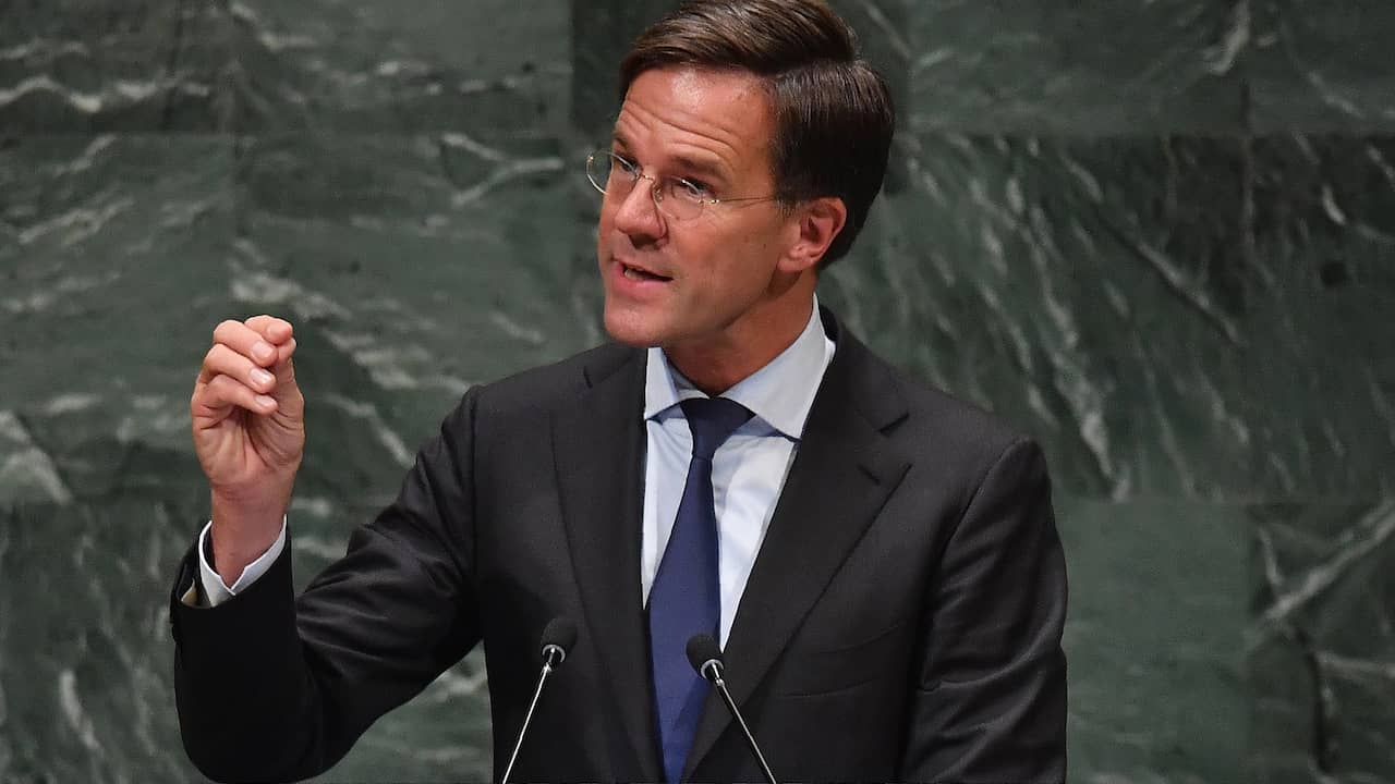 Beeld uit video: Rutte in VN-speech: 'MH17 blijft open wond voor Nederland'
