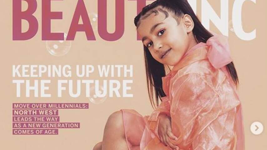 Vijfjarige dochter Kim Kardashian en Ye West op tijdschriftcover