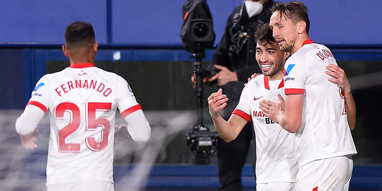 Prachtige treffer De Jong helpt Sevilla aan zege, eerste Brighton-goal Veltman