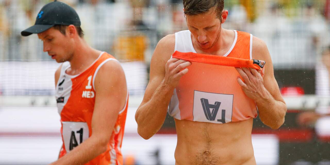 Beachvolleyballers Varenhorst en Van Garderen lopen WK-medaille mis
