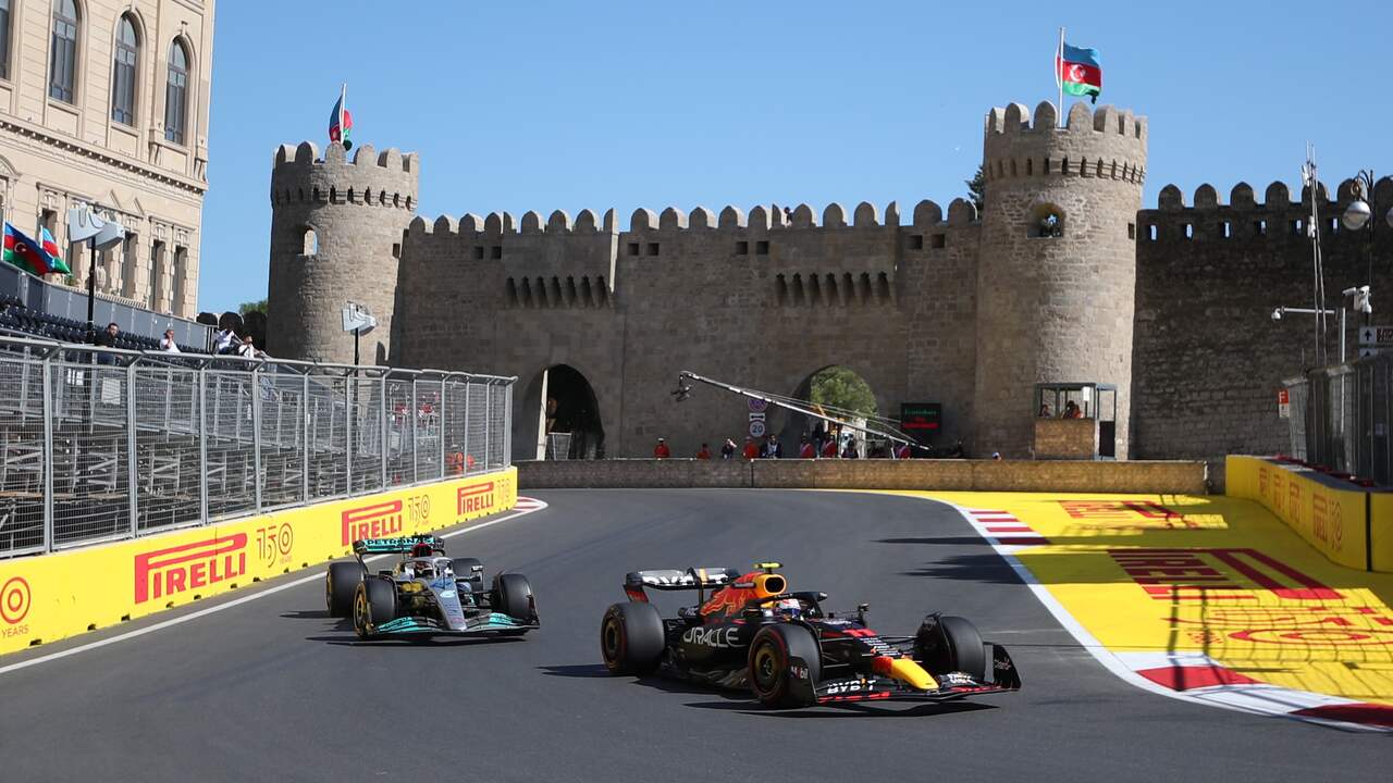 Samenvatting: Verstappen klokt derde tijd bij tweede vrije training in Bakoe
