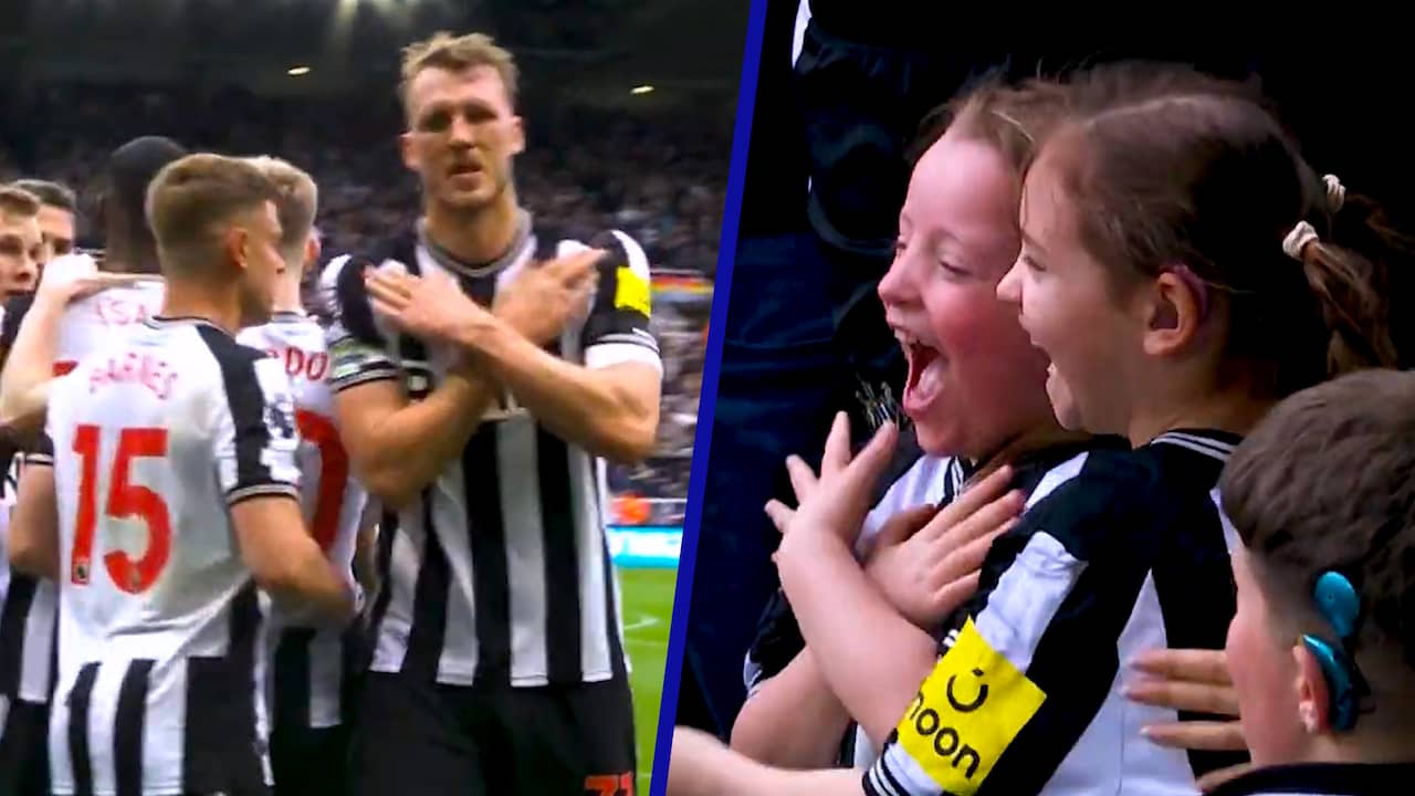 Belofte aan dove fans: Newcastle-speler viert goal met gebarentaal | NU.nl