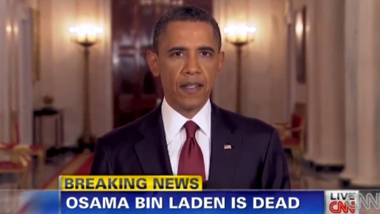 Beeld uit video: Obama meldt dat Osama Bin Laden dood is