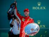 Vettel dankbaar voor 'beetje geluk' bij inhalen Hamilton in Australië
