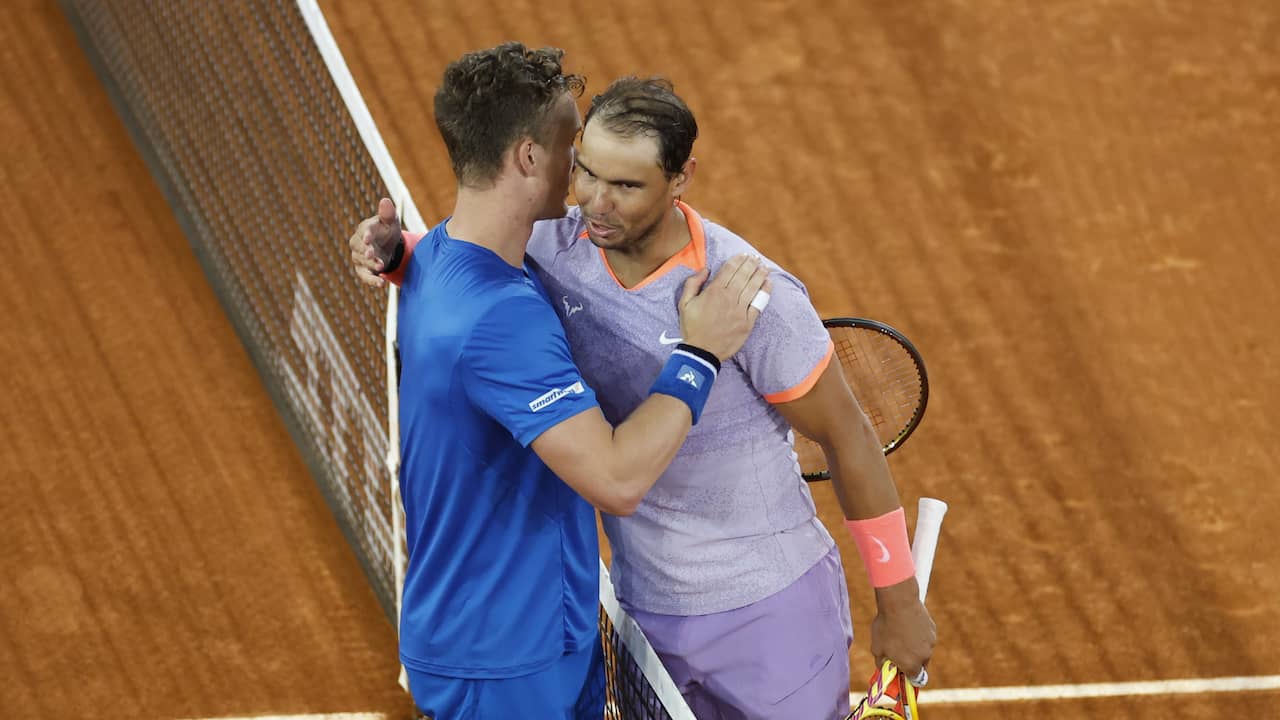 Beeld uit video: Samenvatting: Nadal strandt in achtste finales bij laatste deelname in Madrid
