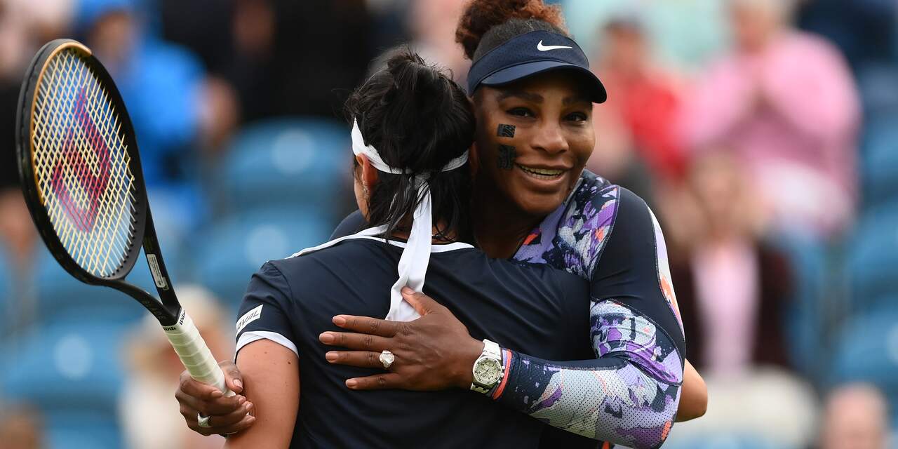 Serena Williams bekroont langverwachte rentree met dubbelzege in Eastbourne