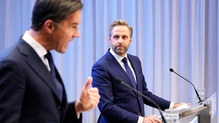 Mark Rutte en Hugo de Jonge