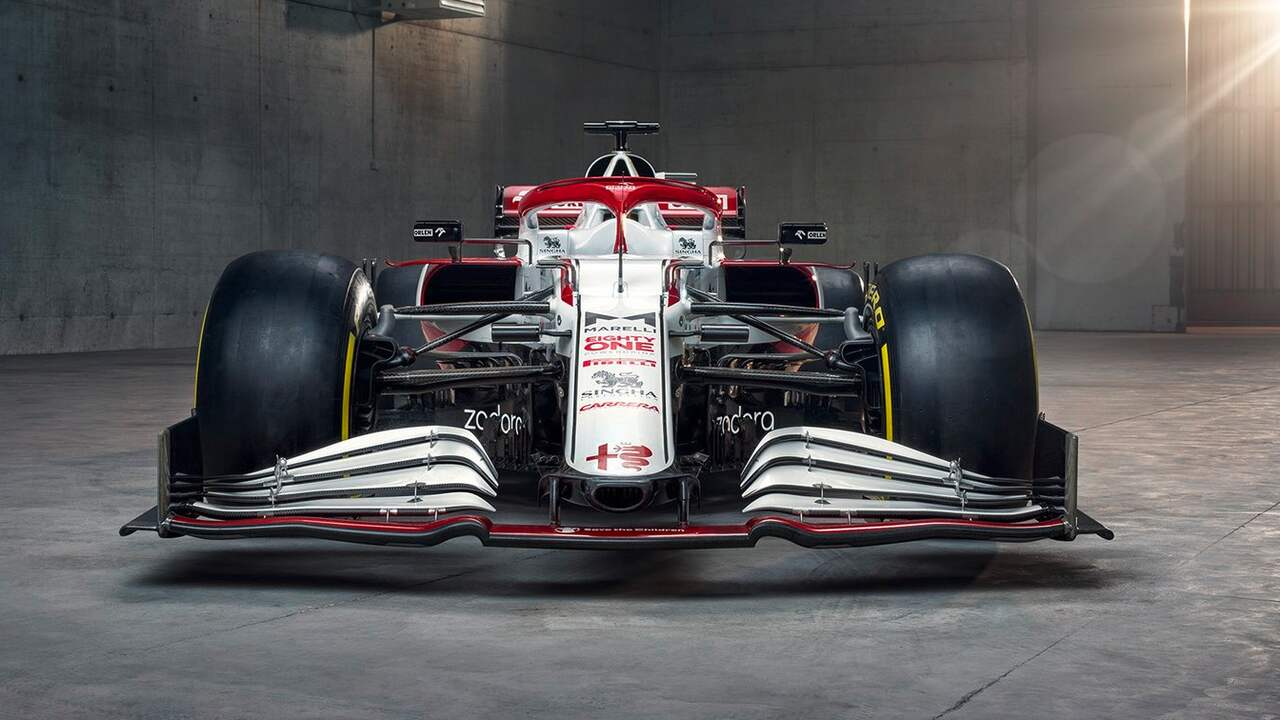 De voorkant van de Alfa Romeo C41.