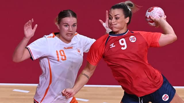 De Noorse speelster Nora Mørk deed Oranje pijn met negen doelpunten.