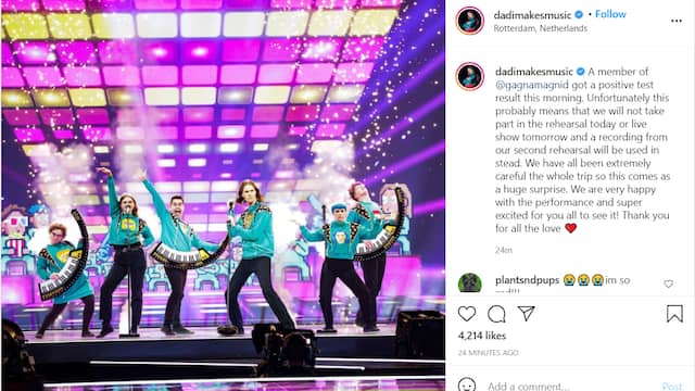 De band deelt het nieuws zelf op Instagram.