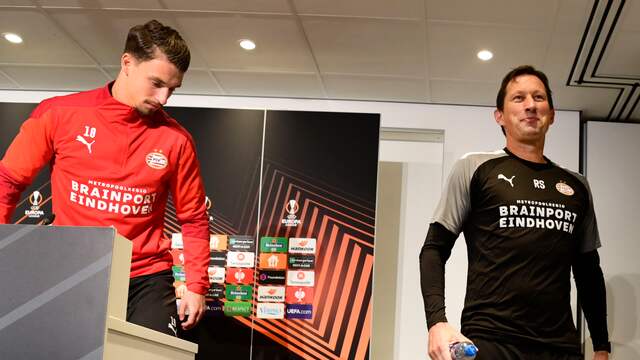Olivier Boscagli zat naast zijn trainer op de persconferentie.