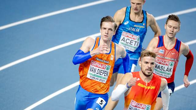 Tony van Diepen tijdens de halve finales.
