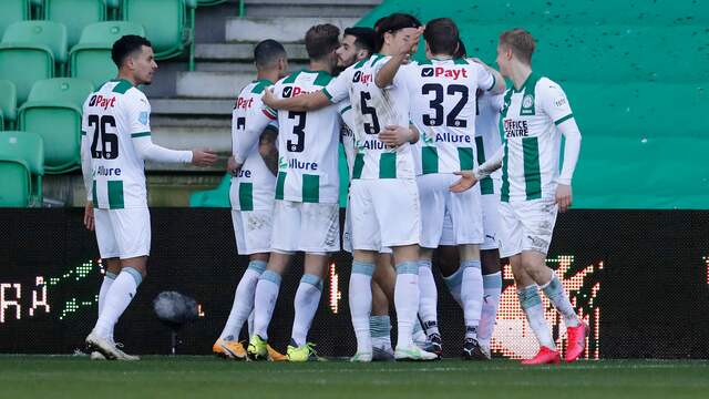 FC Groningen deed goede zaken in de strijd om Europees voetbal.