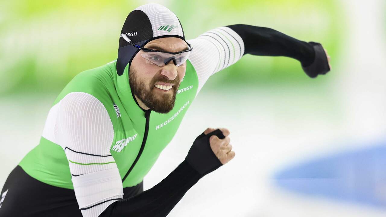 Kjeld Nuis was een van de weinige olympiërs die afgelopen weekend meededen aan het NK sprint en allround.