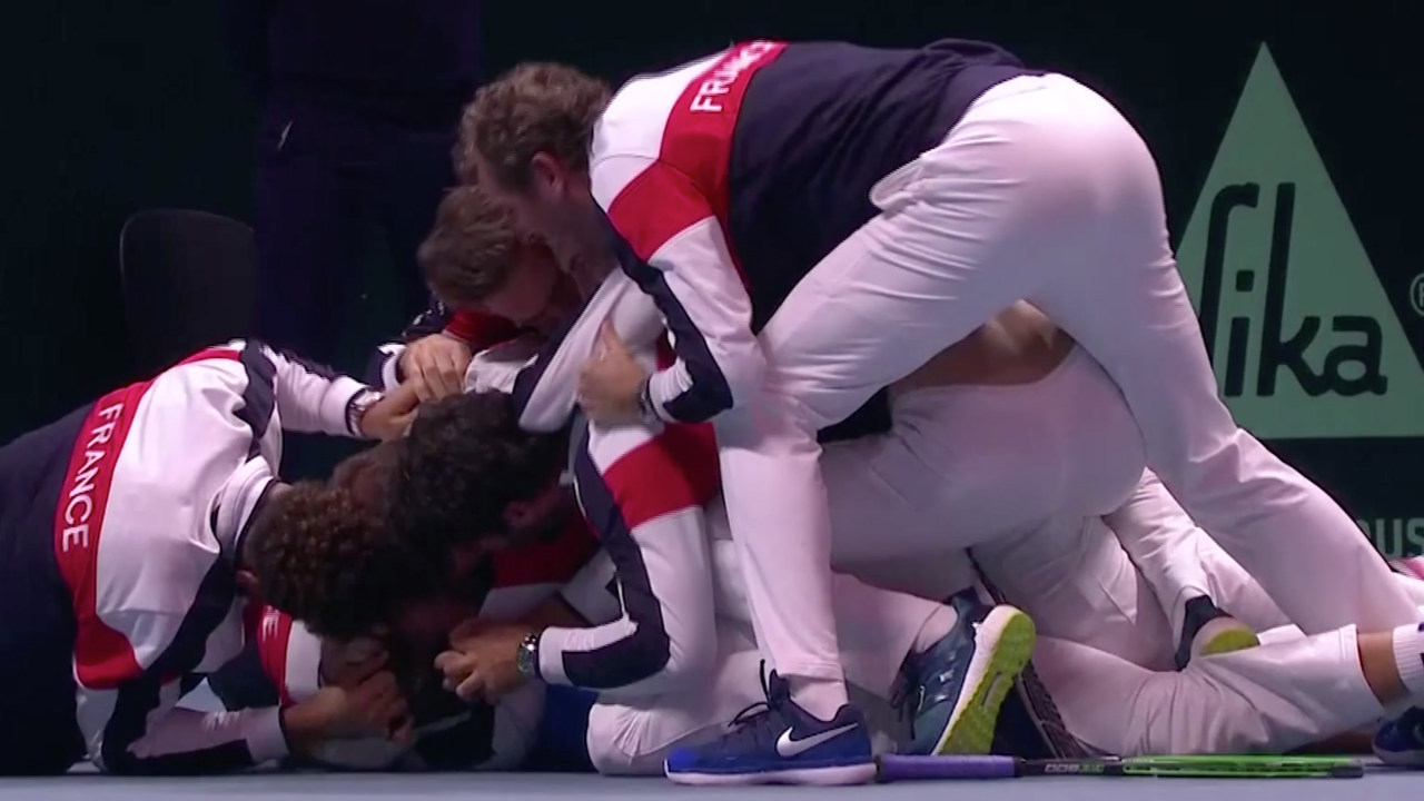 Frankrijk viert tiende Davis Cup-zege uitbundig