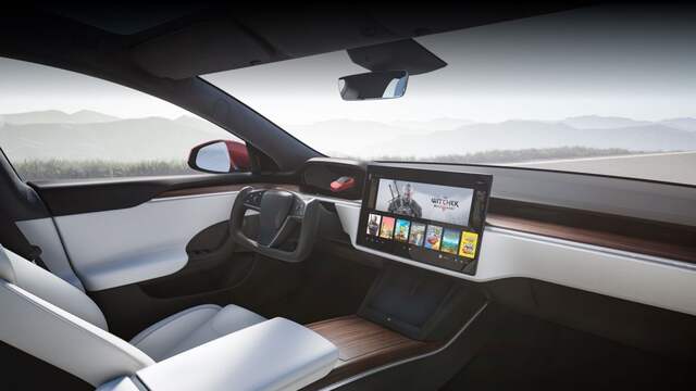 Als onderdeel van het opfrisprogramma kregen de Model S en Model X dit bijzondere dashboard.