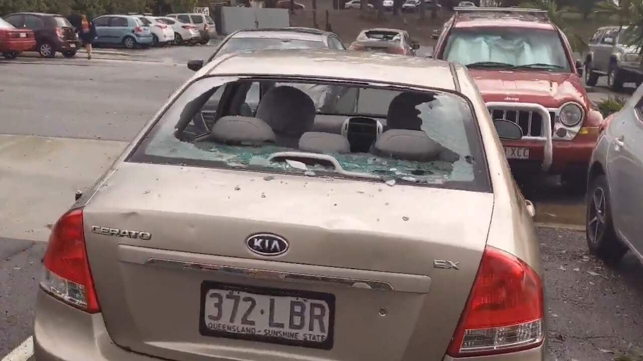 Auto's in Australië vernield door zware hagelbui