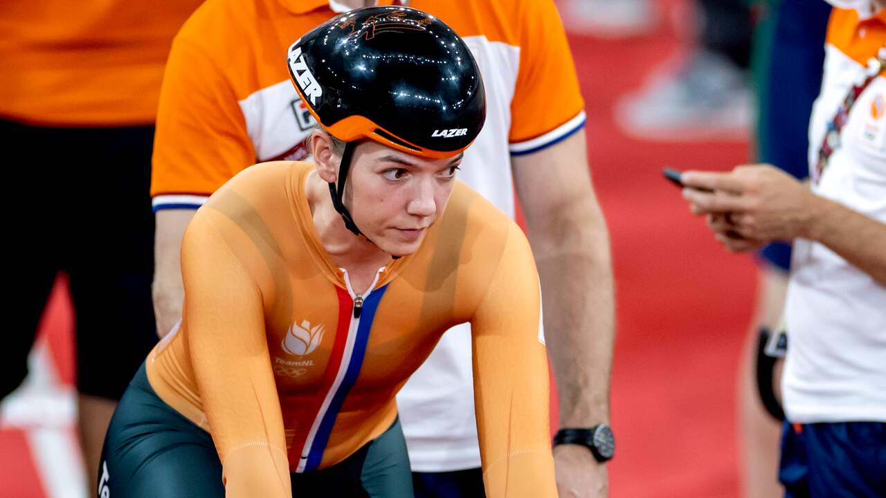 Shanne Braspennincx plaatste zich voor de halve finales op de sprint.