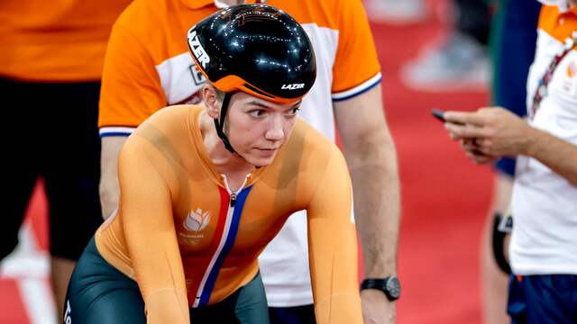 Shanne Braspennincx plaatste zich voor de halve finales op de sprint.