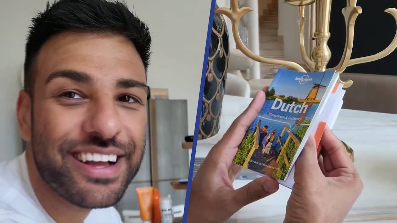 Beeld uit video: Nieuwe vriend van Gordon leert Nederlandse woordjes