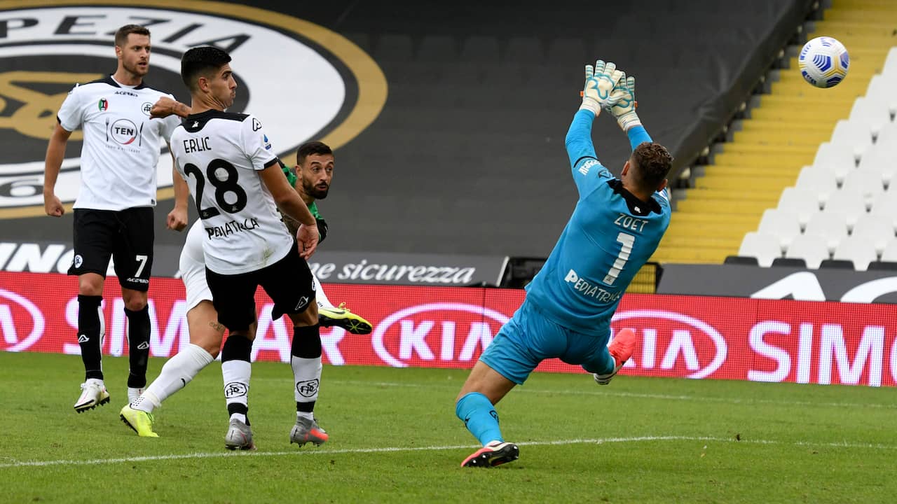 Bad debut Zoet at Spezia, Napoli scores four times in fifteen minutes -  Teller Report