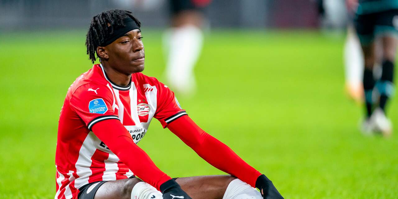 PSV moet aanvaller Madueke weken missen door blessure