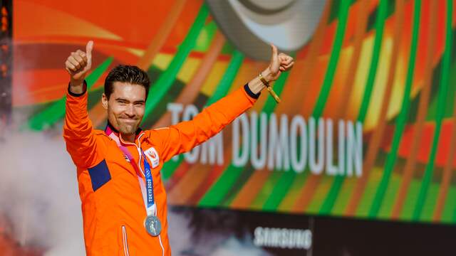 Tom Dumoulin eiste het zilver op de tijdrit voor zich op.