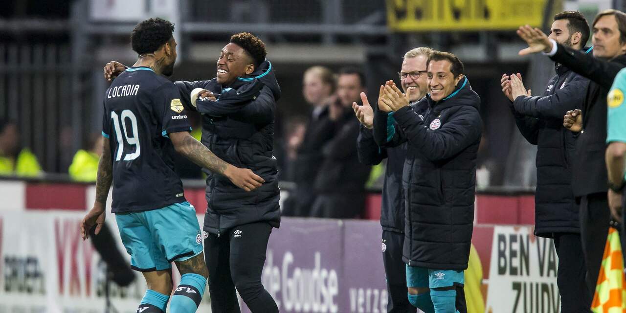 PSV wint bij Sparta en blijft meedoen om bovenste plaatsen