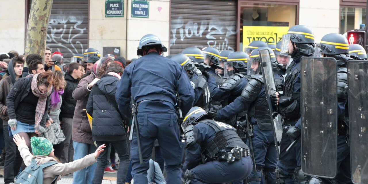 Driehonderd mensen vast na demonstraties Parijs
