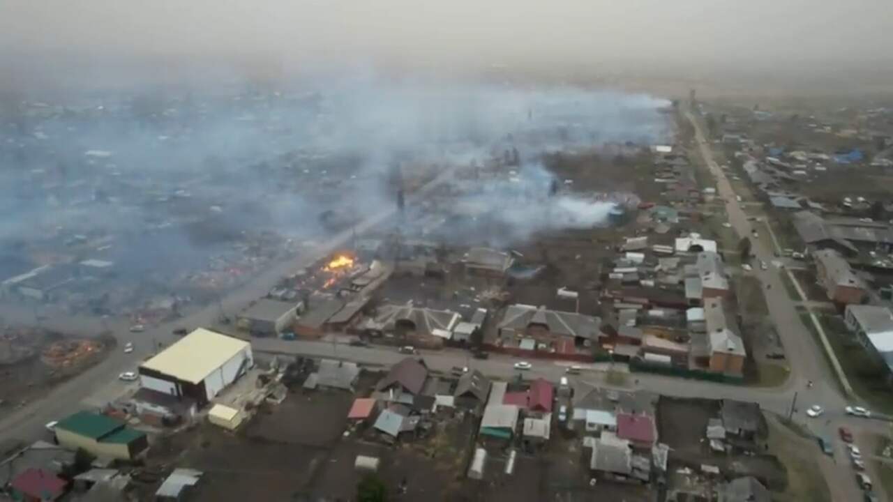 Beeld uit video: Zeker acht doden door bosbranden Siberië
