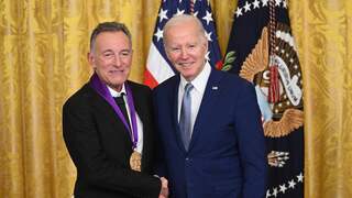 Bruce Springsteen ontvangt hoogste Amerikaanse onderscheiding
