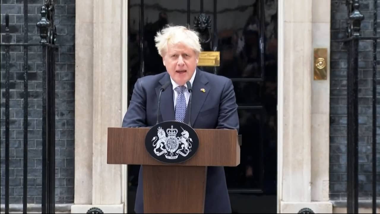 Beeld uit video: Bekijk het statement van de Britse premier Boris Johnson