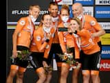 Nederland grijpt zilver op gemengde ploegentijdrit, wereldtitel voor Duitsland