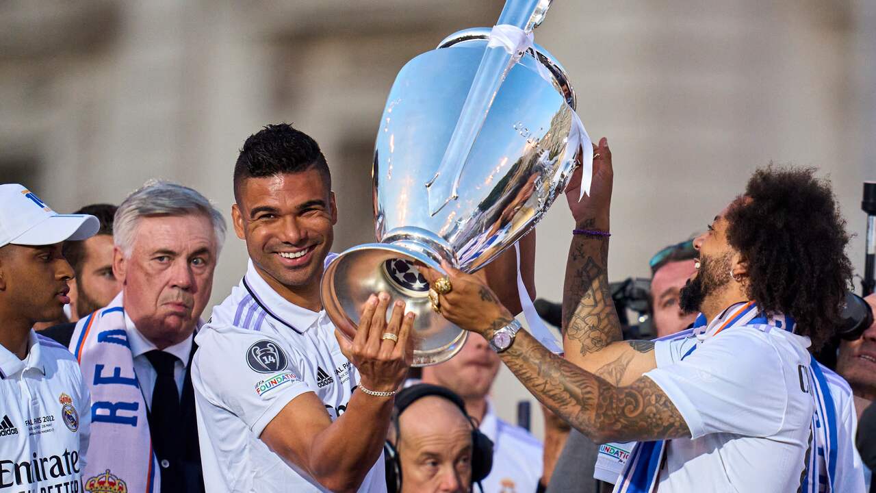 Casemiro met de Champions League-beker in april dit jaar.