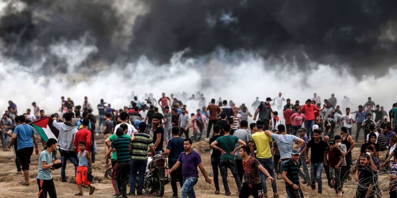 'Veel gewonden door onrust bij grenshek Gazastrook'