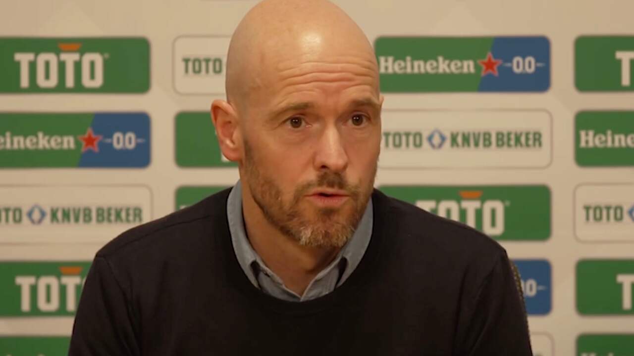 Beeld uit video: Ten Hag: 'Vitesse is een goede ploeg, maar heb alle vertrouwen dat Ajax wint'