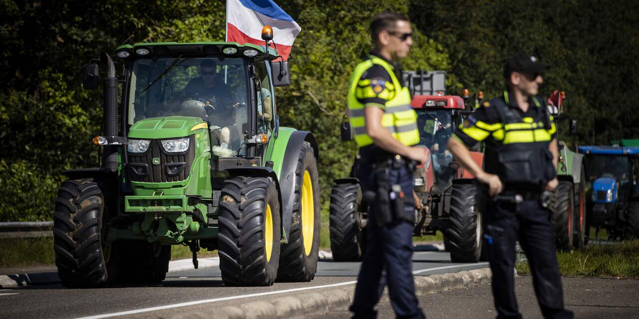 Politie beboet honderden boeren op de snelwegen, maar treedt niet overal op